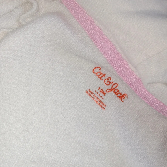 5 for $10 Cat & Jack Diagonal Zip Rainbow Fringe Unicorn Horn Hoodie 12M - Picture 3 of 5